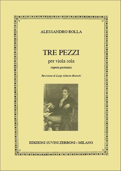 Tre Pezzi Per Viola - Esercizio Ed Arpeggio - Esercizio Primo - Esercizio Secondo) - pro violu